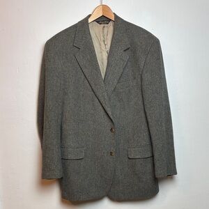 Brooks Brothers Men's Herringbone Tweed Sport Coat Blazer Camelhair 42R